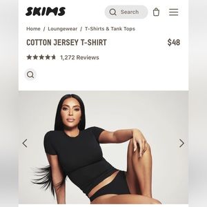 SKIMS cotton jersey t-shirt